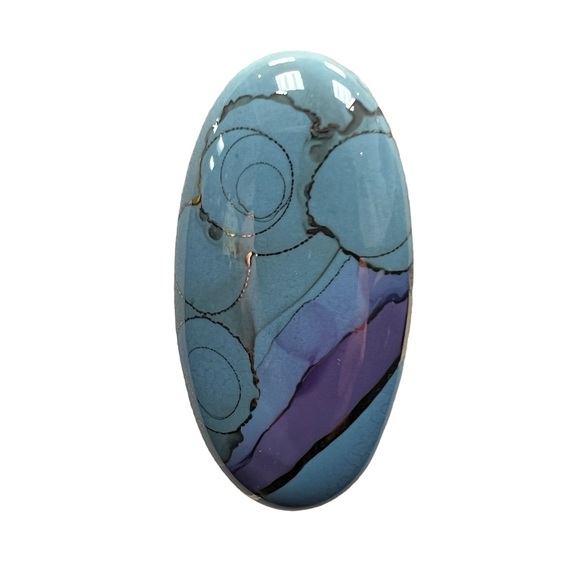 Ceramic brooch - Picture 1 of 5